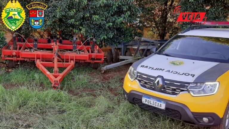 Maquinário agrícola furtado em Marmeleiro foi recuperado em São Jorge