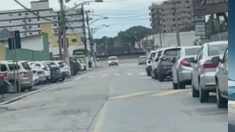 VÍDEO: troca de tiros durante assalto a agência bancária assusta moradores em Biguaçu-SC