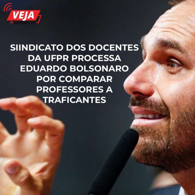 Sindicato de docentes da UFPR processa deputado Eduardo Bolsonaro por comparar professores a traficantes