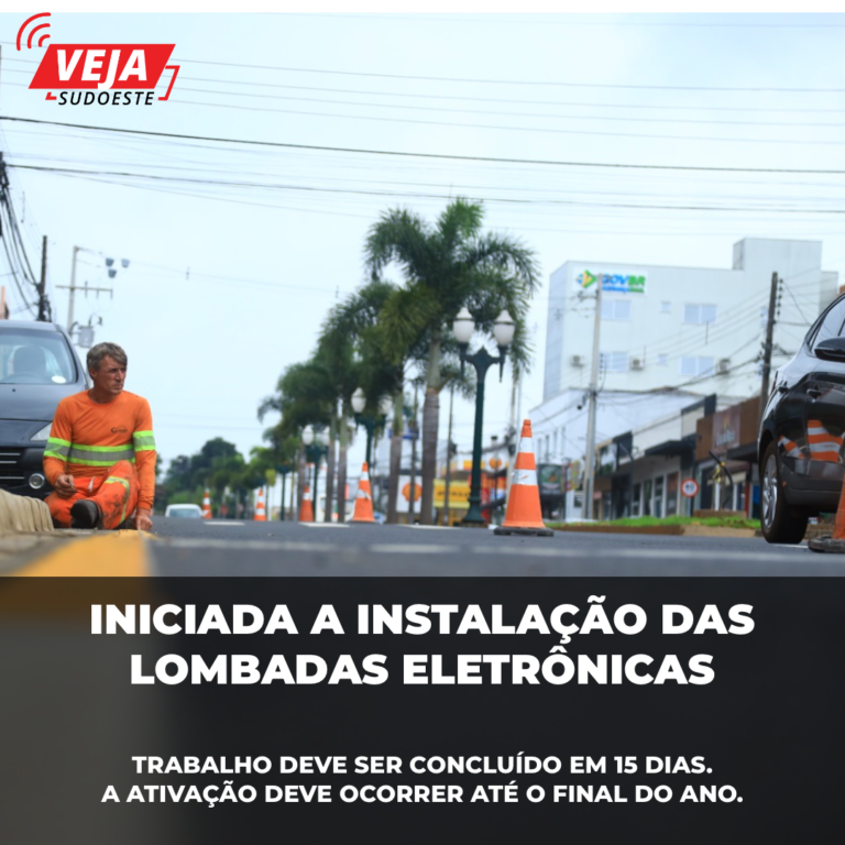 Trânsito: iniciada a instalação das lombadas eletrônicas