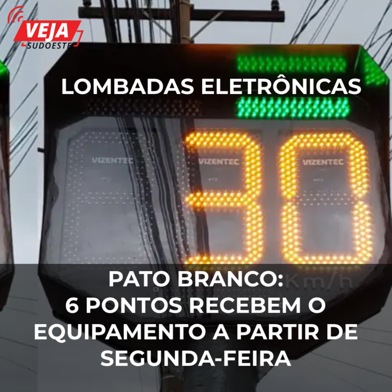 Trânsito – seis pontos receberão as primeiras lombadas eletrônicas