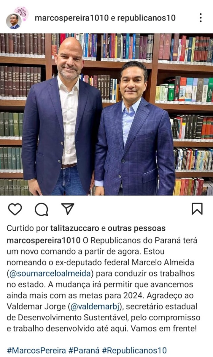 Marcelo Almeida no Republicanos