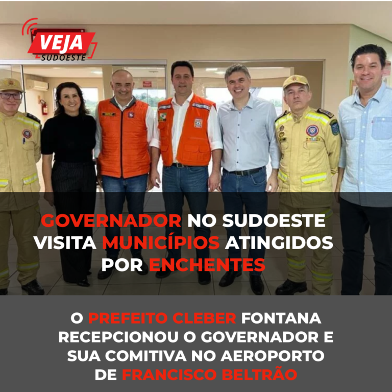 Governador Ratinho no Sudoeste