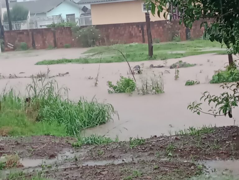 Palmas tem ruas alagadas