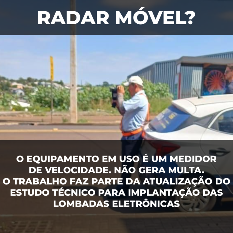 Radar móvel?