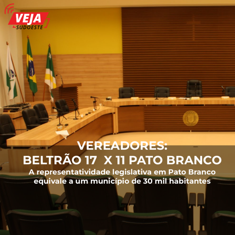 Legislativo: Beltrão 17 x 11 Pato Branco