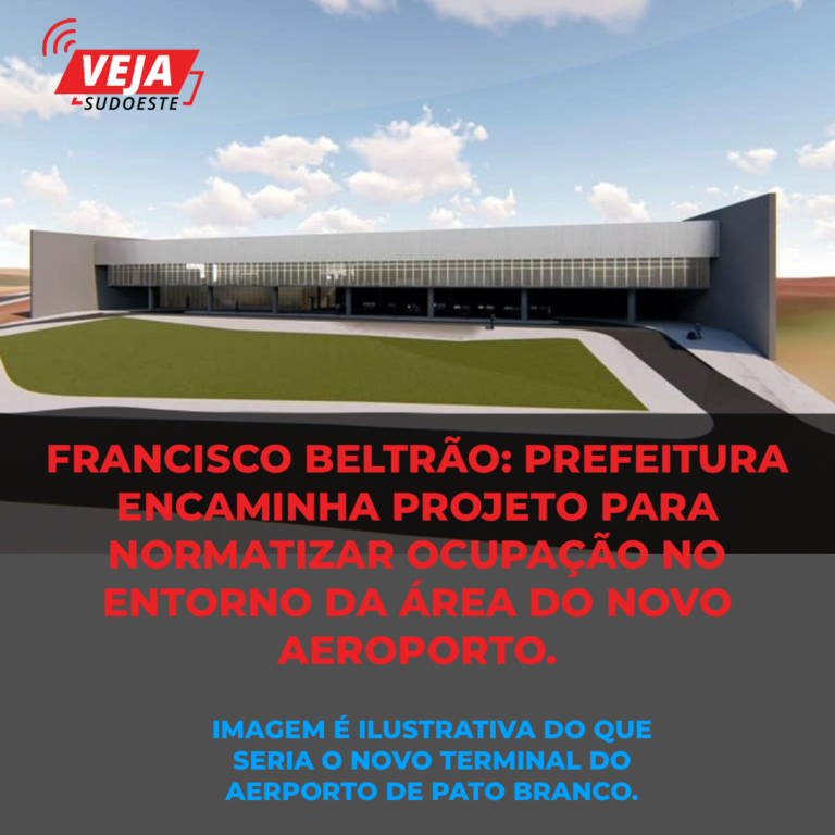 Francisco Beltrão: prefeitura encaminha projeto para normatizar entorno de área do novo aeroporto