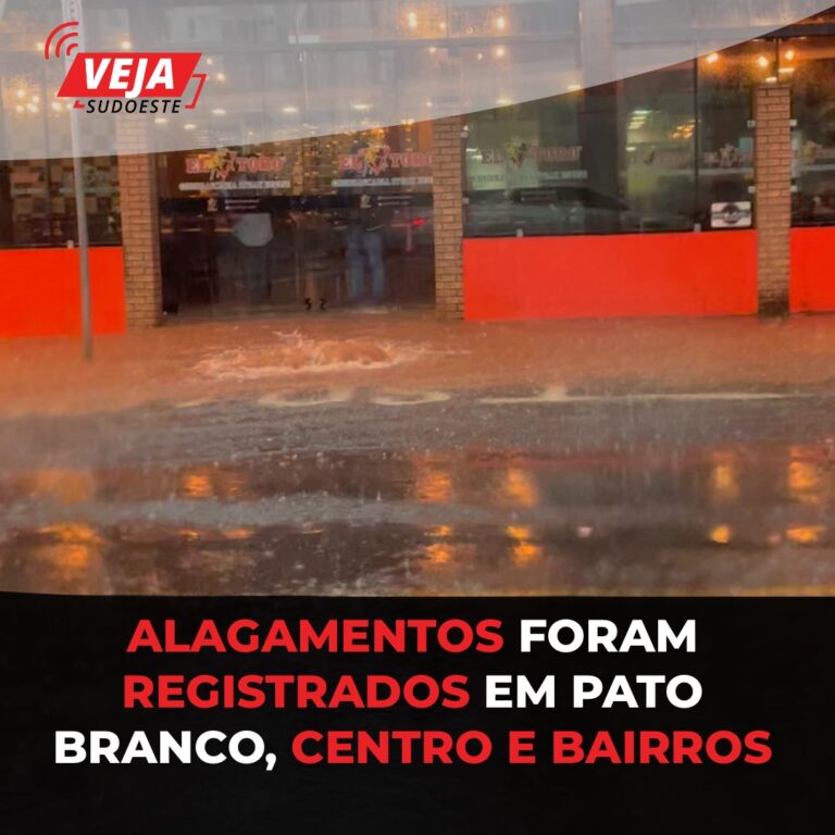 Pato Branco: Choveu e alagou