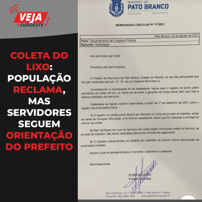 Lixo: população reclama, mas servidores seguem orientação do prefeito