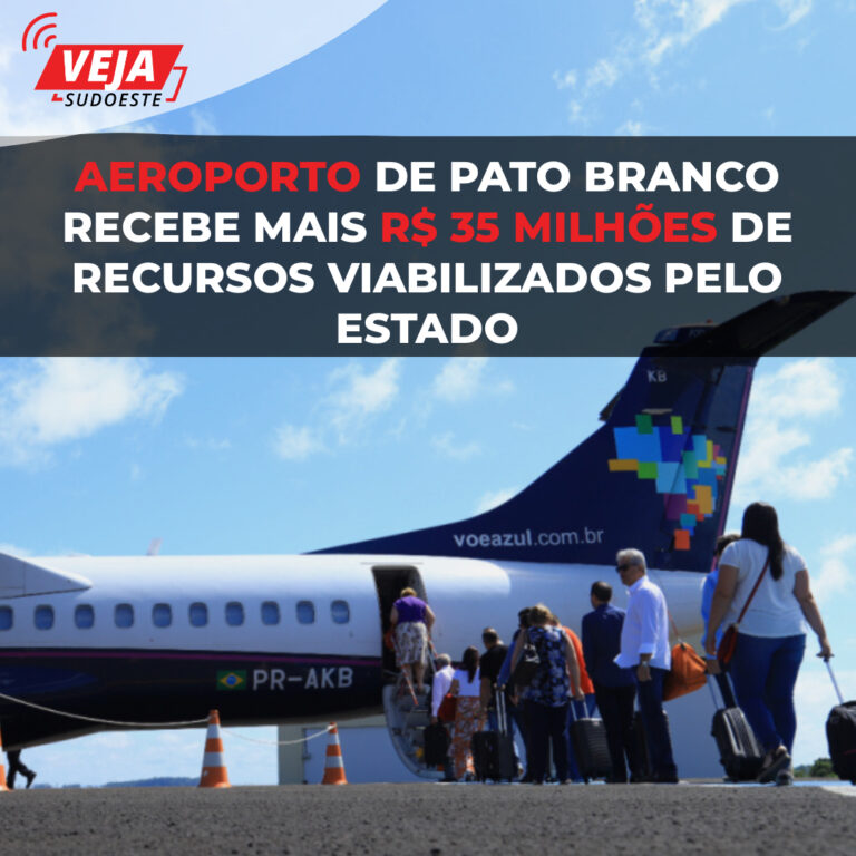 Aeroporto de Pato Branco já teria, segundo prefeito, recebido mais de R$ 130 milhões em investimentos