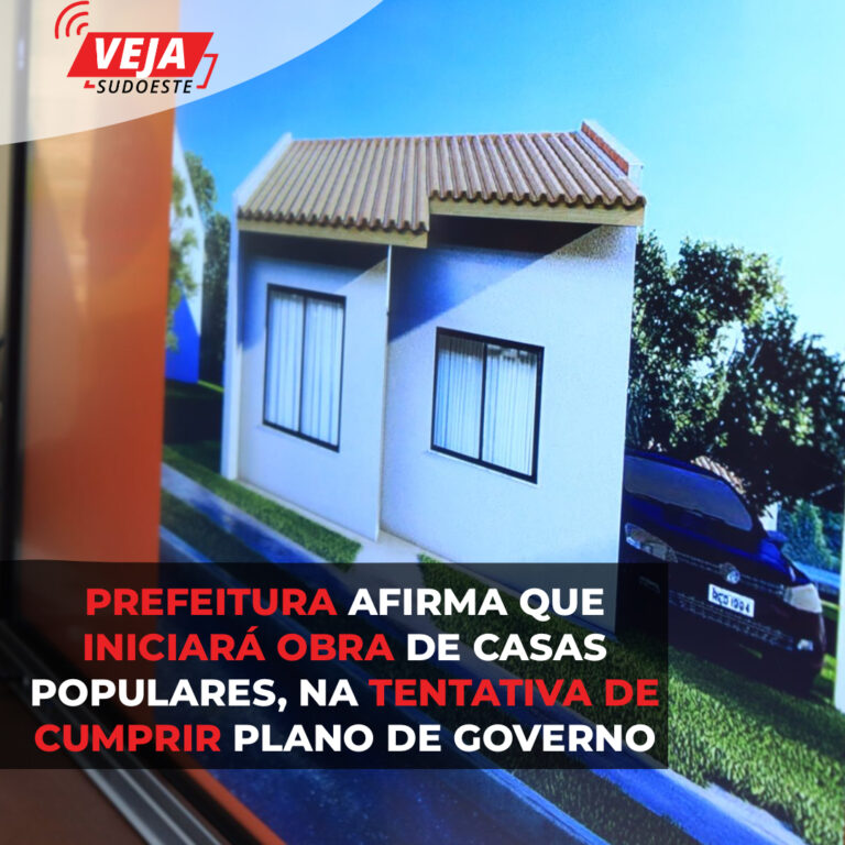 Cantu diz que inicia obra das casas populares, mas não entrega
