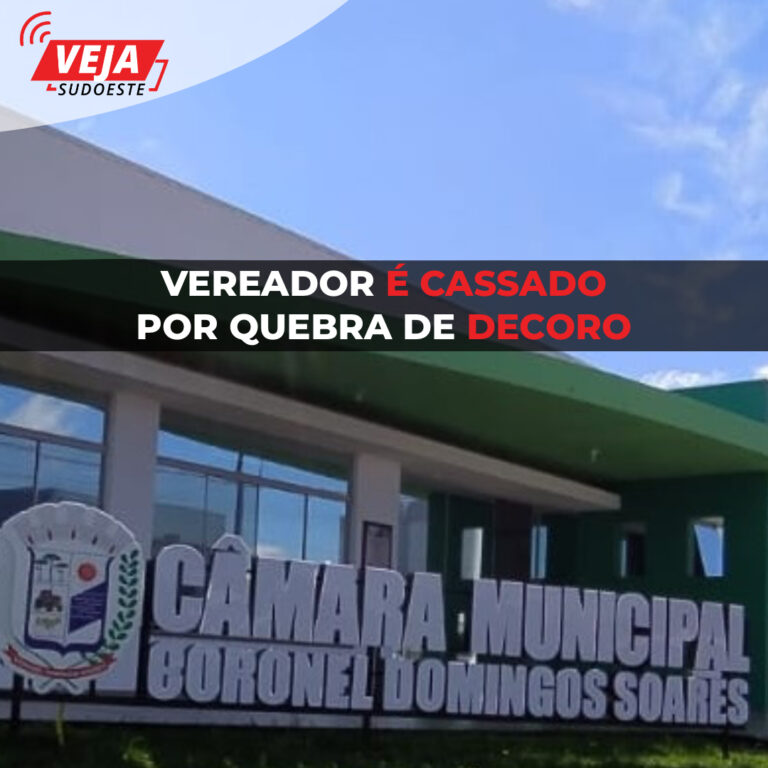 Vereador é cassado por quebra de decoro