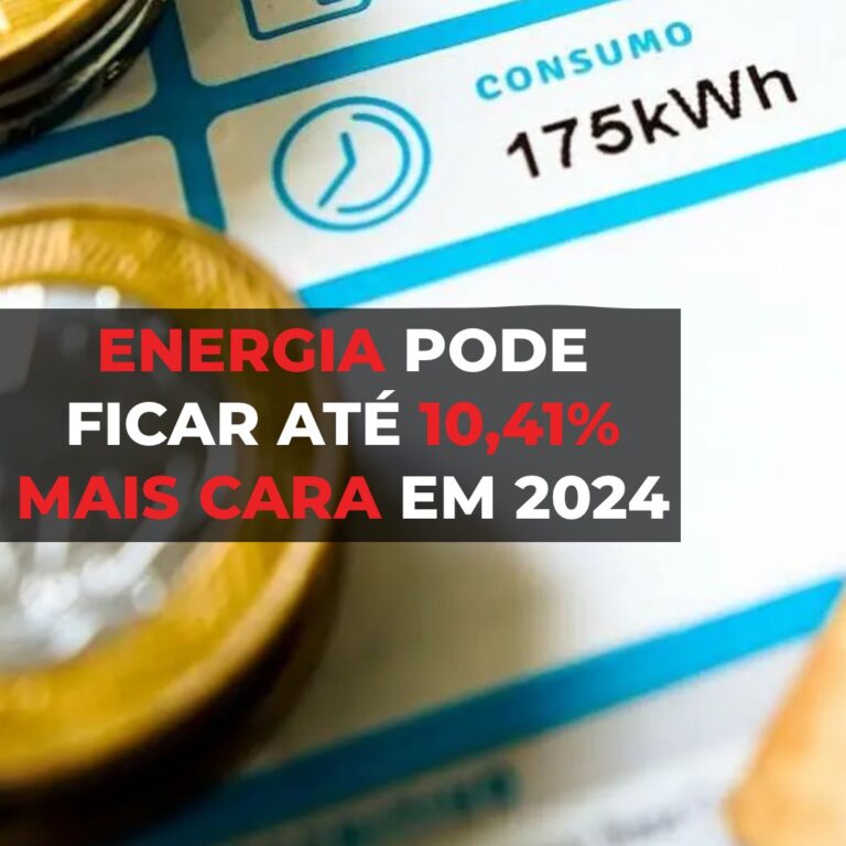 Contas de energia podem ficar até 10,41% mais caras em 2024, diz Abrace