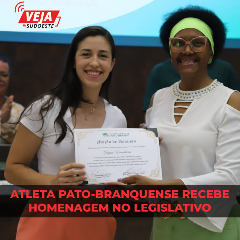 Karateca é homenageada pelo legislativo