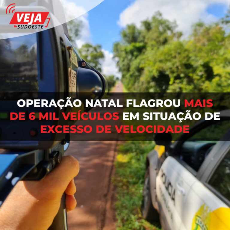 Operação natal flagrou mais de 6 mil veículos em situação de excesso de velocidade