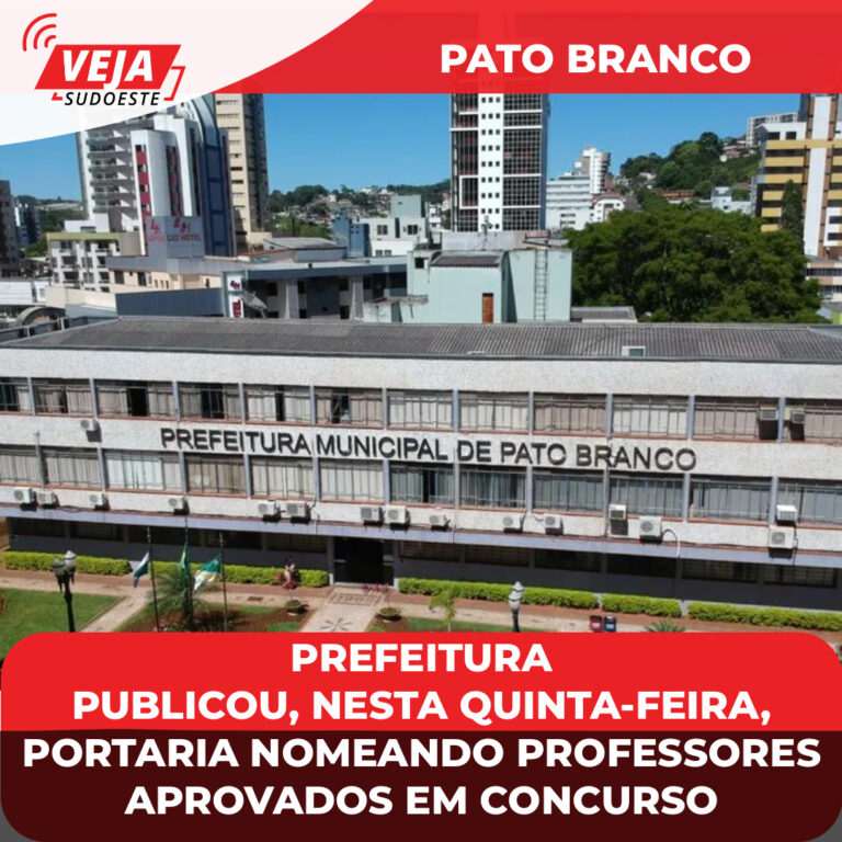 Prefeitura de Pato Branco nomeou professores aprovados em concurso