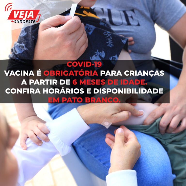 Vacina contra COVID-19 passa a ser obrigatória para crianças a partir de 6 meses e é incluída no calendário infantil