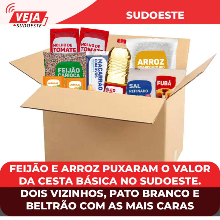 Confira o valor da cesta básica no sudoeste