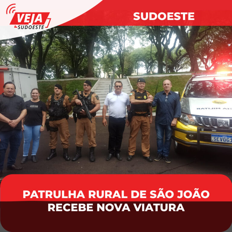 Patrulha Rural em São João recebe novo veículo