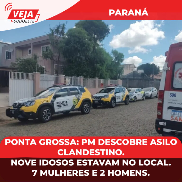 Ponta Grossa: PM descobre asilo clandestino.