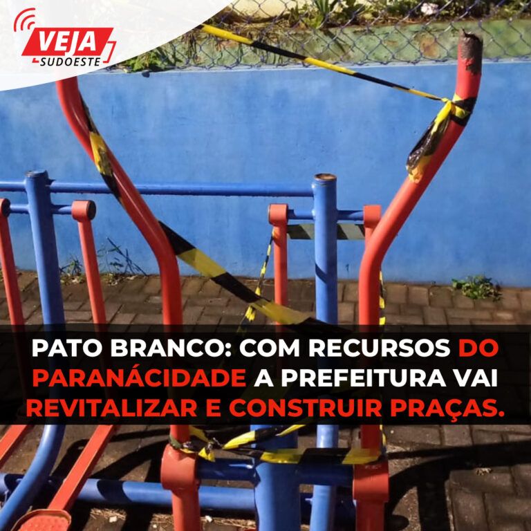 Pato Branco: prefeitura vai construir e reformar praças