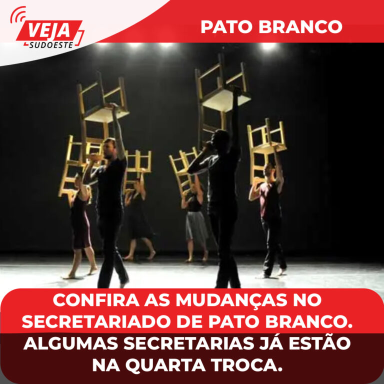 A dança das cadeiras no secretariado de Pato Branco