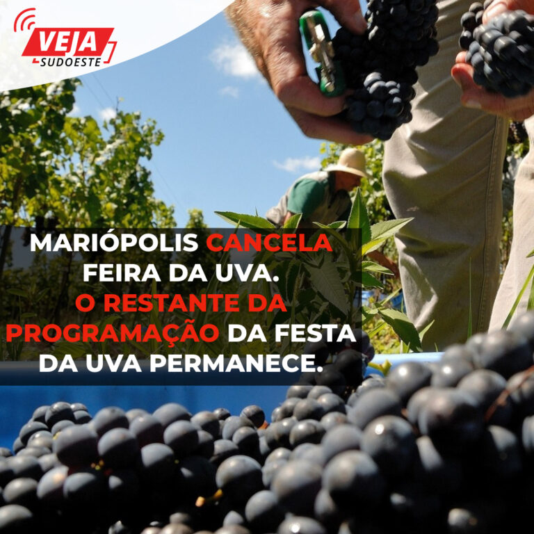 Festa da Uva cancela feira e mantém o restante da programação