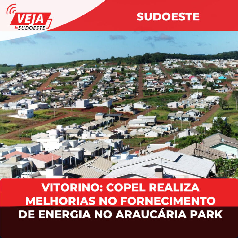 Vitorino: Copel realiza melhorias no fornecimento de energia no Araucária Park