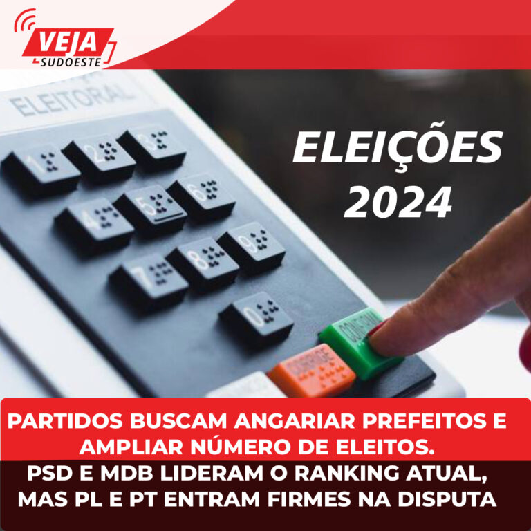 PARTIDOS BUSCAM ANGARIAR PREFEITOS E AMPLIAR NÚMERO DE ELEITOS. 