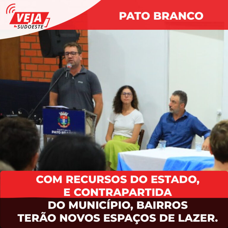 Com recursos do estado, e contrapartida do município, bairros terão novos espaços de lazer.