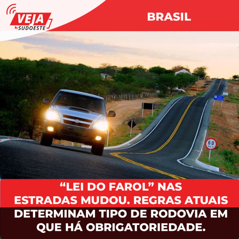 “Lei do farol” nas estradas mudou.