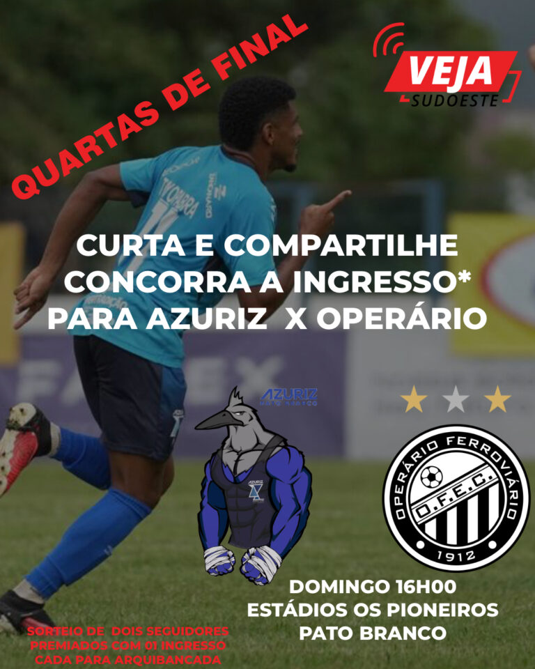 Azuriz enfrenta o Operário pelas quartas de final do Paranaense