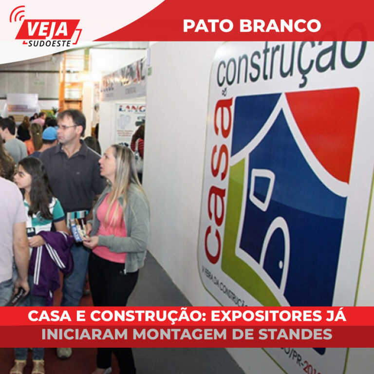 Casa e Construção: expositores já iniciaram montagem de standes