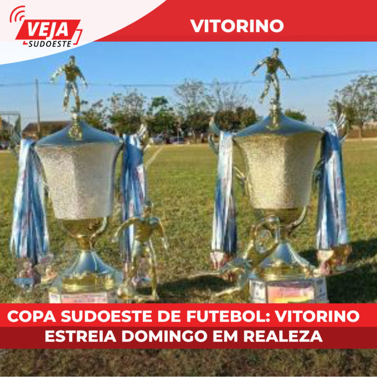 Vitorino estréia fora de casa na Copa Sudoeste de Futebol. Confira a rodada.