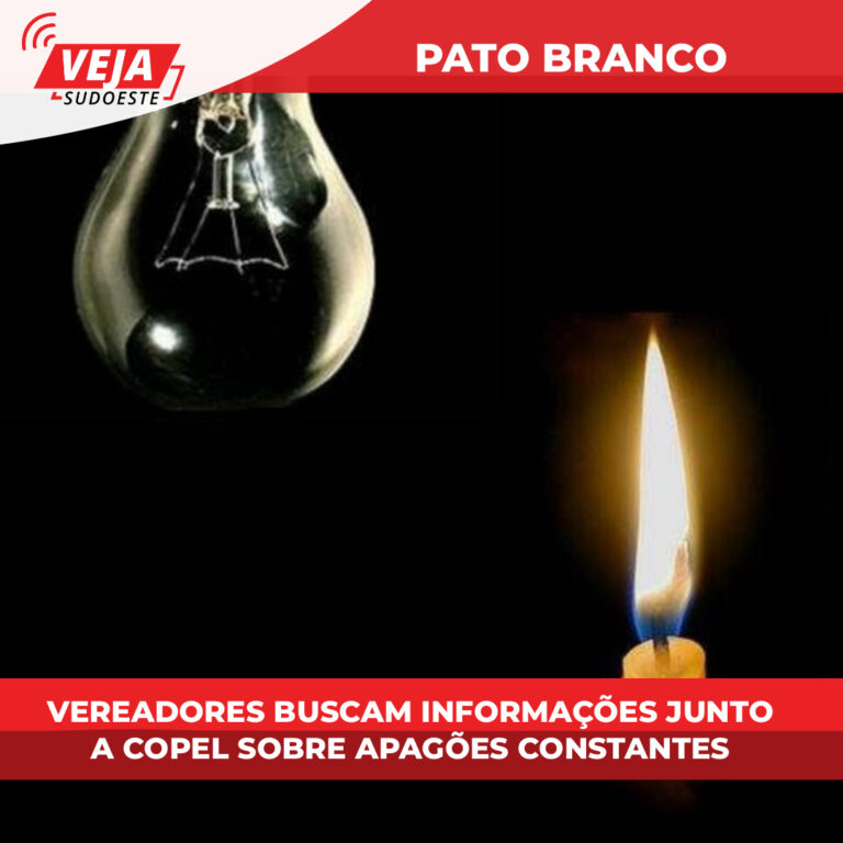 Vereadores Vereadores buscam informações junto a Copel sobre apagões constantes 