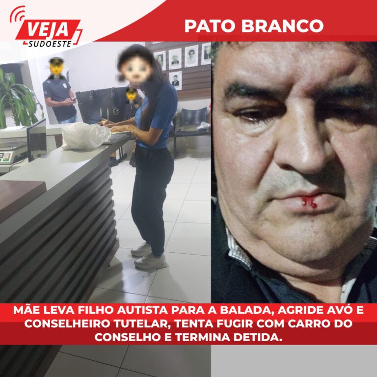 Mãe leva filho autista para a balada, agride avó e conselheiro tutelar, tenta fugir com carro do conselho e termina detida.