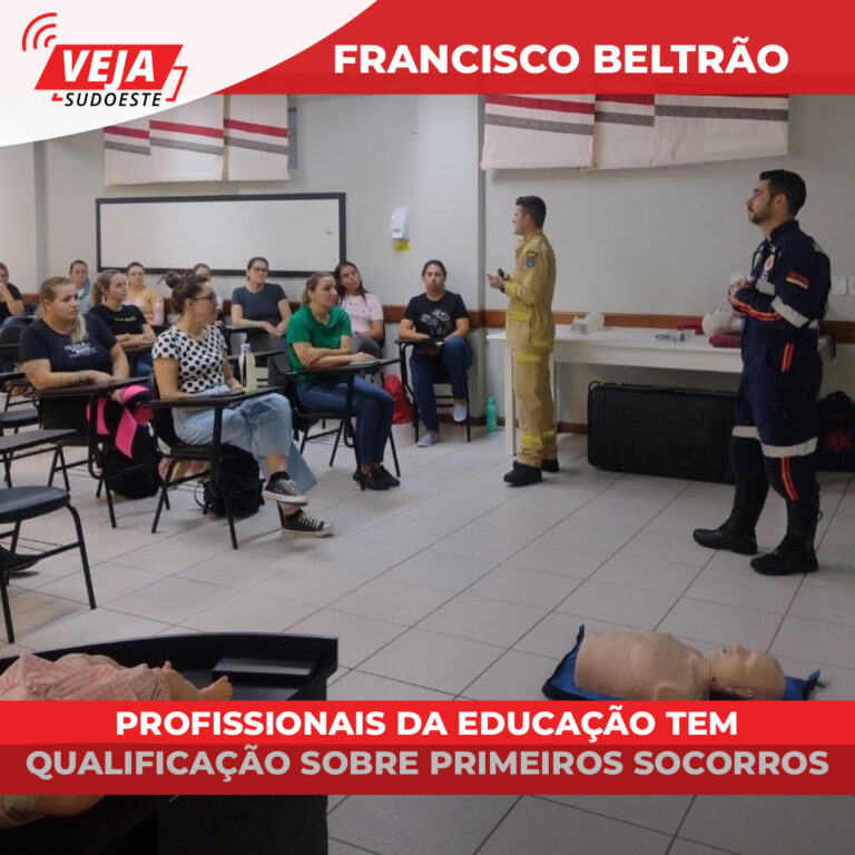 Profissionais da educação tem qualificação sobre primeiros socorros