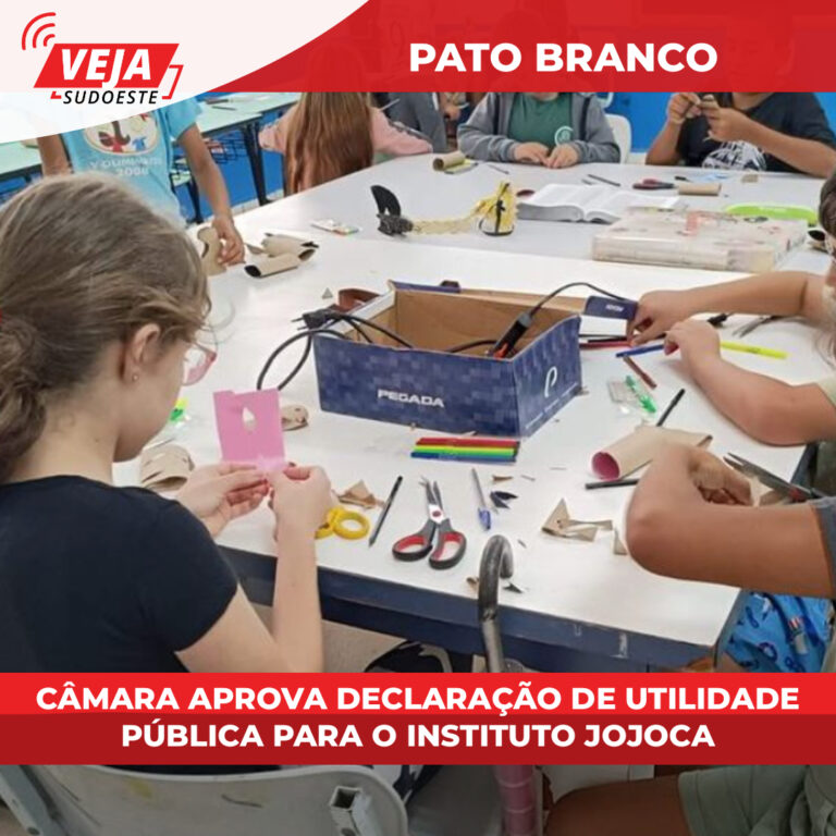 Câmara aprova declaração de Utilidade Pública para o Instituto Jojoca