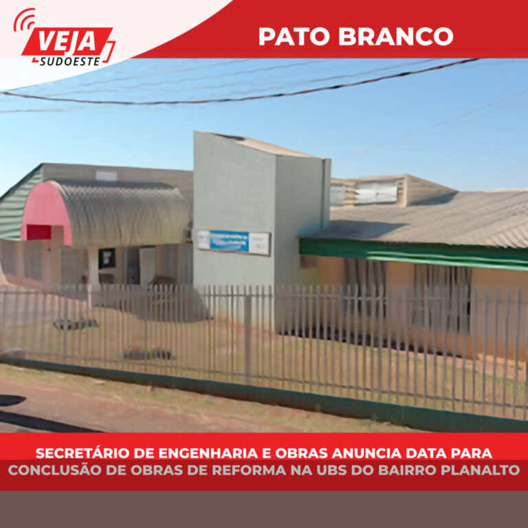 Secretário de Engenharia e Obras anuncia data para conclusão de reforma na UBS do bairro Planalto