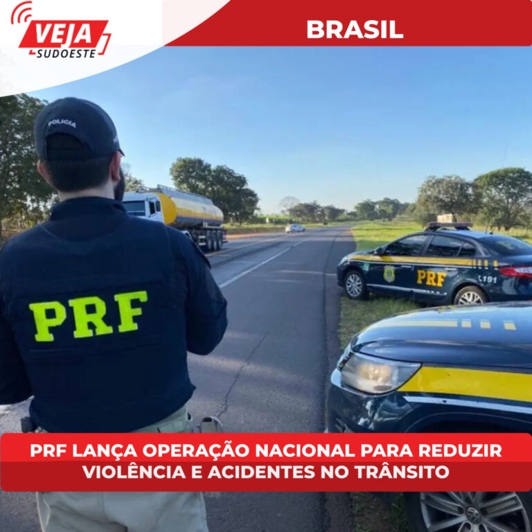 PRF lança operação nacional para reduzir violência e acidentes no trânsito