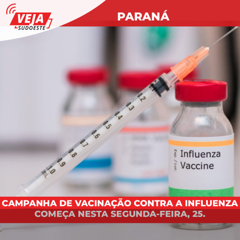 Campanha de vacinação contra a Influenza começa nesta segunda-feira