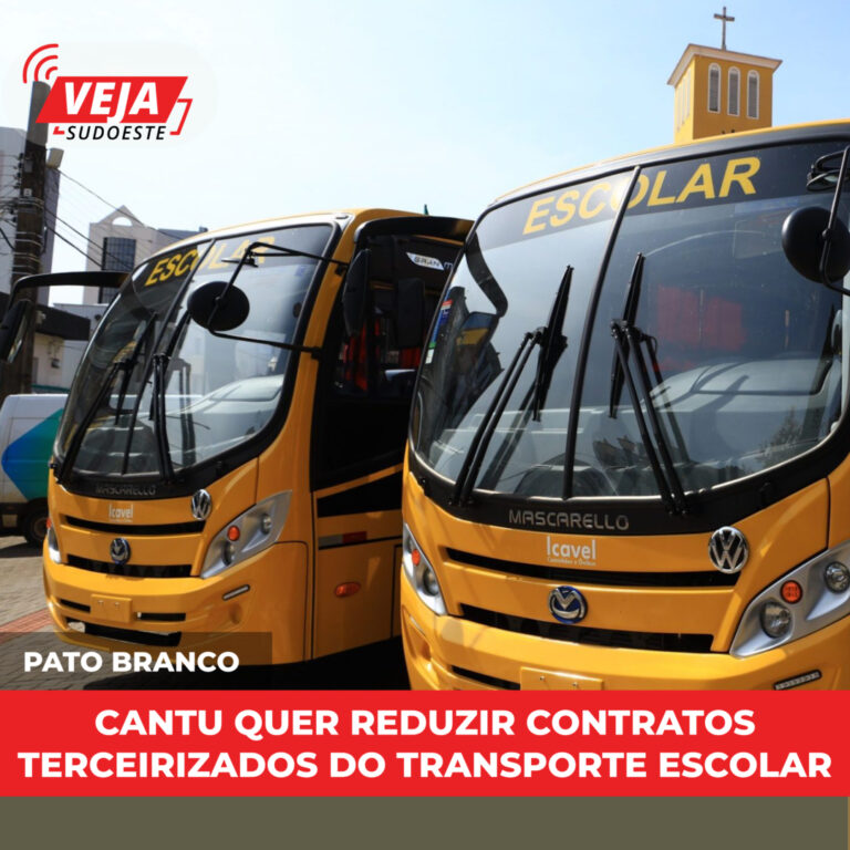 Cantu quer reduzir contratos terceirizados do transporte escolar 