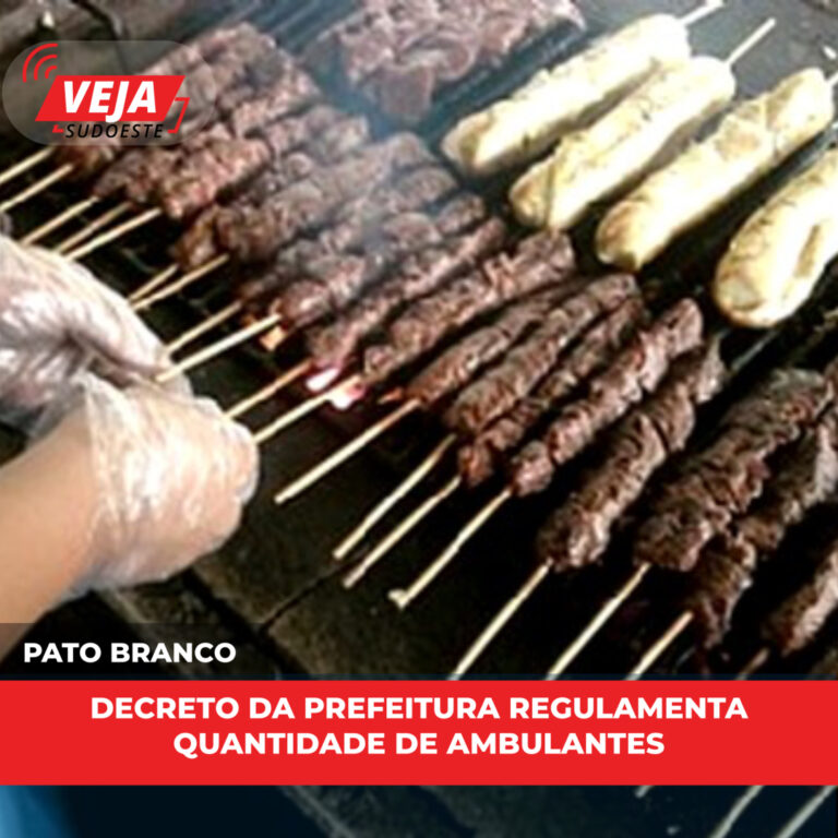Decreto da prefeitura regulamenta quantidade de ambulantes 