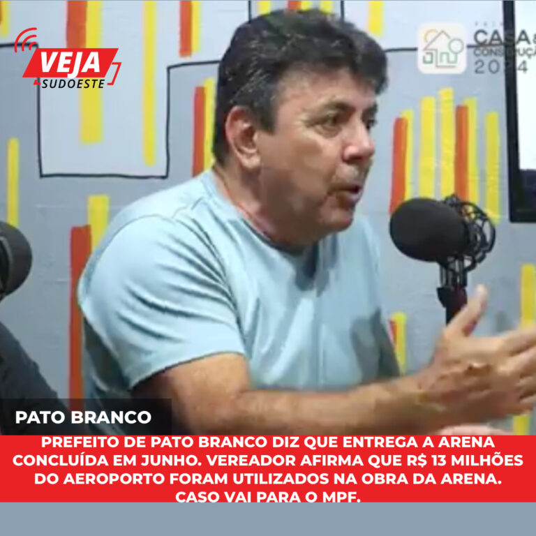 Prefeito teria utilizado 13 milhões do aeroporto para construir a Arena Multiuso. Caso vai para o MPF