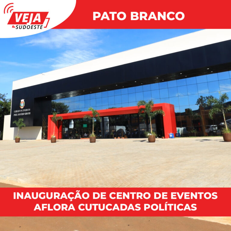 Inauguração de centro de eventos aflora cutucadas políticas 