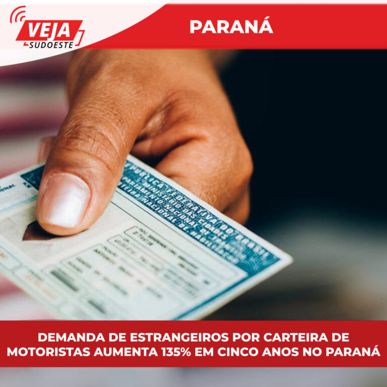 Demanda de estrangeiros por carteira de motoristas aumenta 135% em cinco anos no Paraná