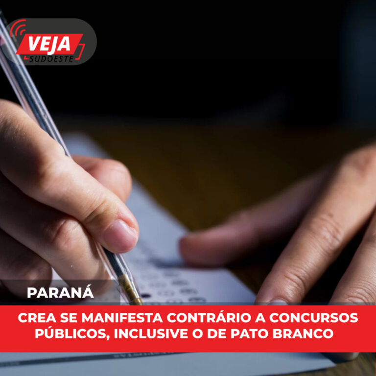 Crea se manifesta contrário a concursos públicos, inclusive o de Pato Branco  