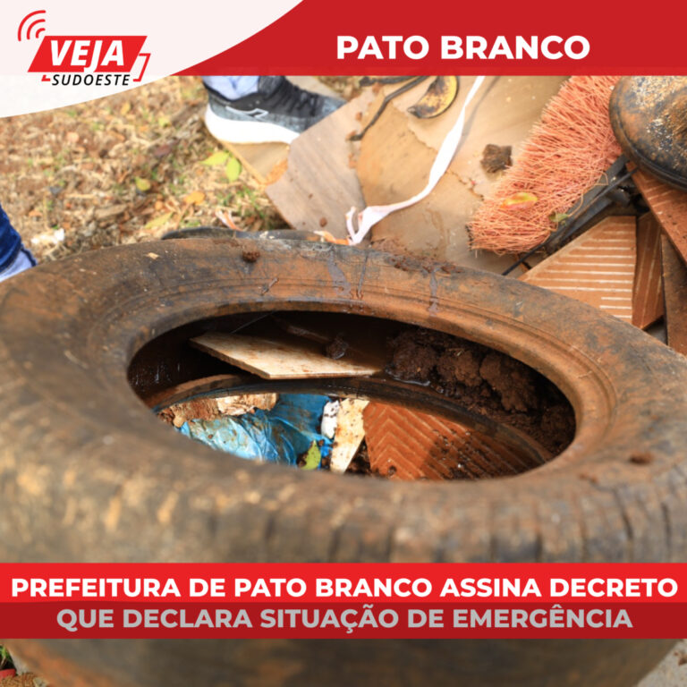 Prefeitura de Pato Branco assina decreto que declara situação de emergência