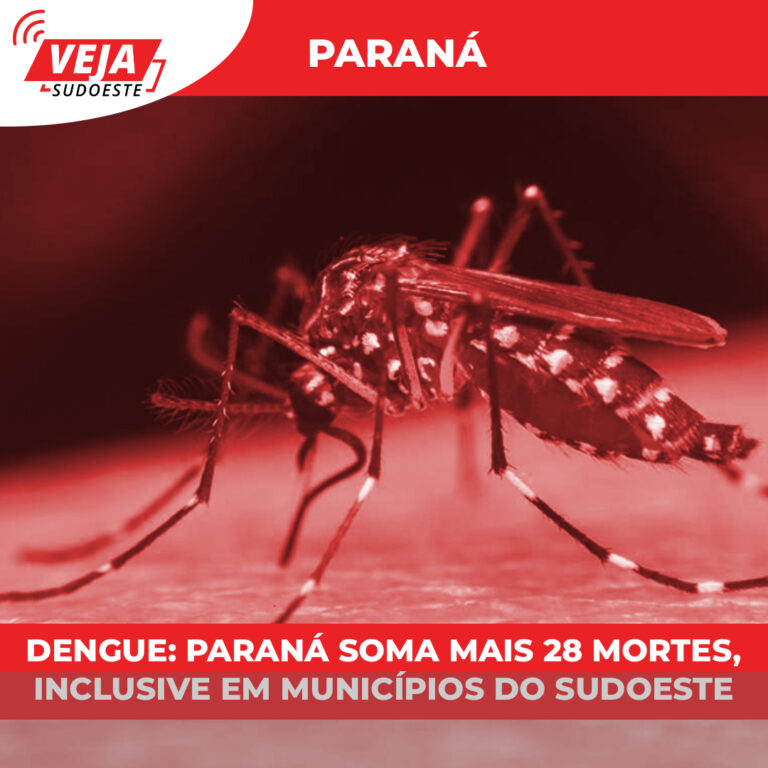 Dengue: Paraná soma mais 28 mortes, inclusive em municípios do sudoeste 