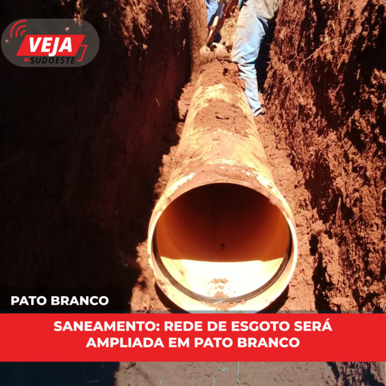 Sistema de esgotamento sanitário de Pato Branco será ampliado pela Sanepar